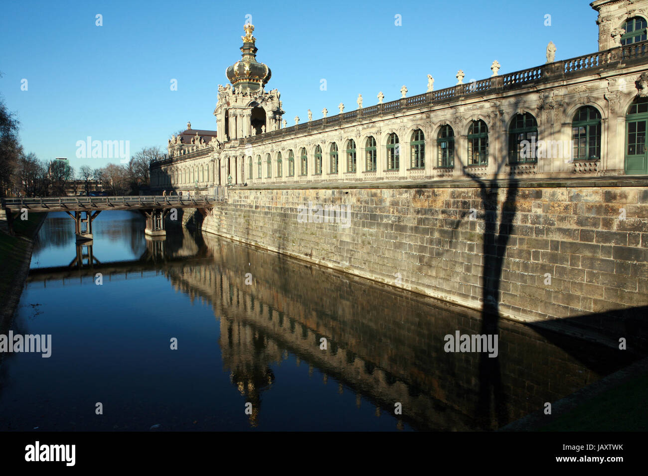 Kronentor am Dresdner Zwinger, Sachsen, Deutschland, Dresden Stock Photo