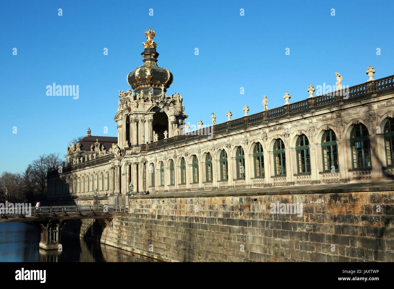 Kronentor am Dresdner Zwinger, Sachsen, Deutschland, Dresden Stock Photo