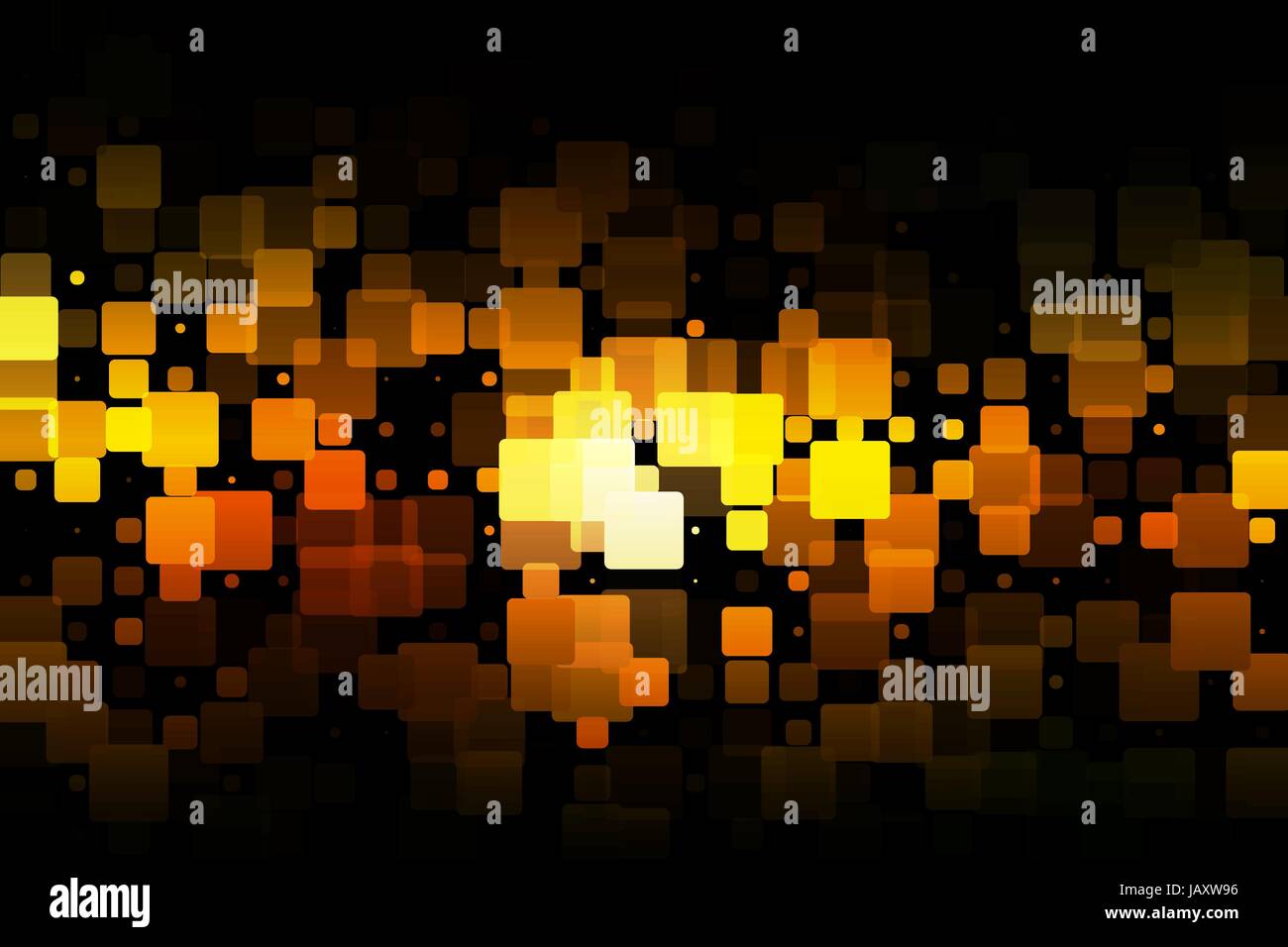 Black orange yellow vector abstract glowing background with random ...