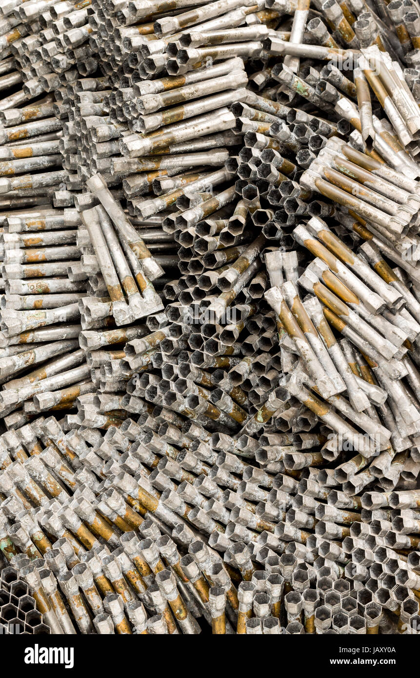 Copper tube parts of a radiator Stock Photo Alamy