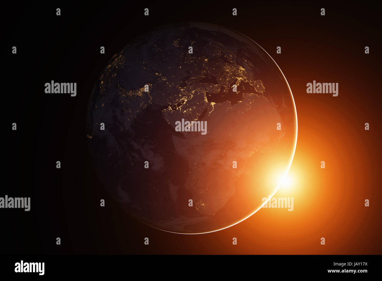 Earth From Space Nasa Europe High Resolution Stock Photography and ...