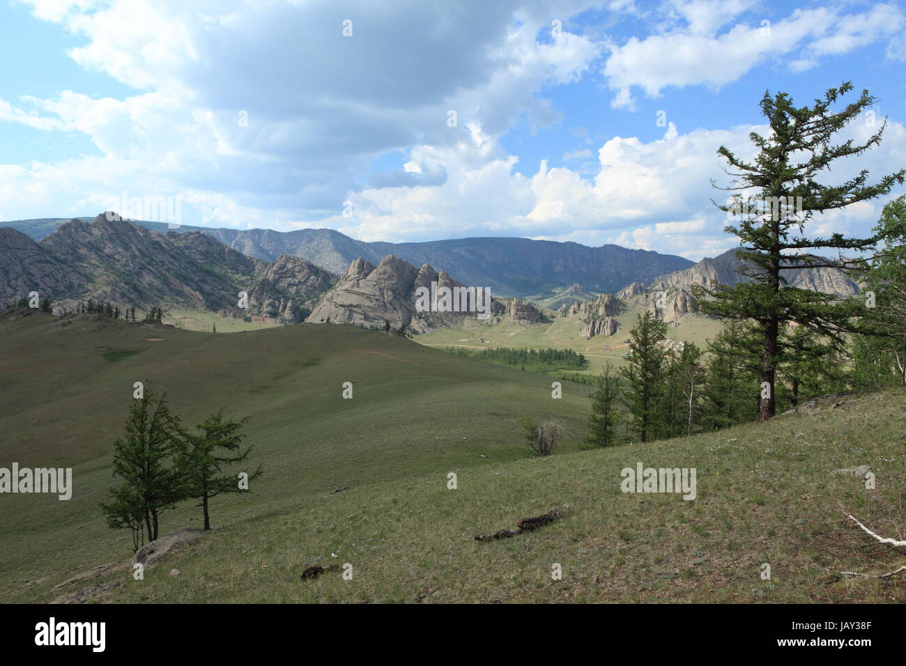 terelj national park gorkhi in mongolia Stock Photo