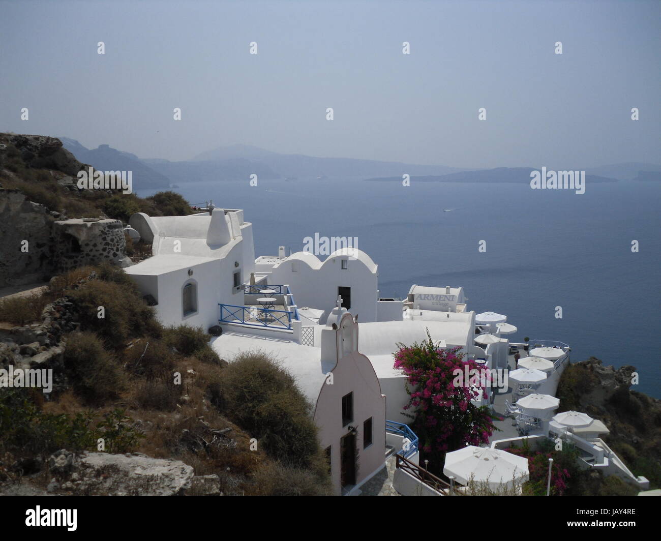 Santorini hintergrund hi-res stock photography and images - Alamy