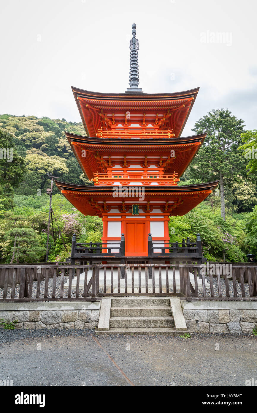 Koyasu Pagoda, Kiyomizudera (Kiyomizu-dera) Temple, Kyoto, Japan. Stock Photo