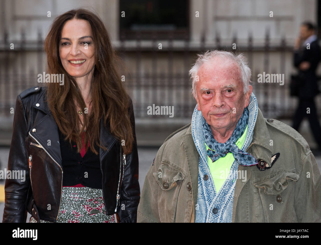 Photographer, David Bailey, and his wife Catherine Dyer at the VIP