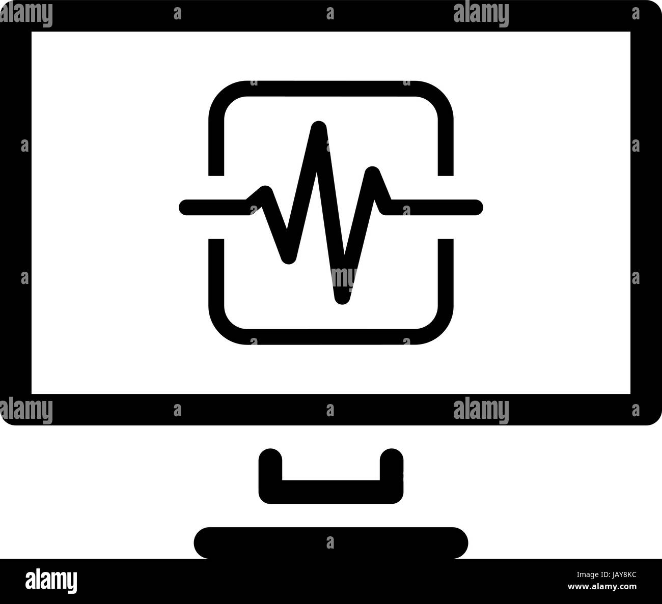 cardiogram-and-medical-services-icon-flat-design-stock-vector-image