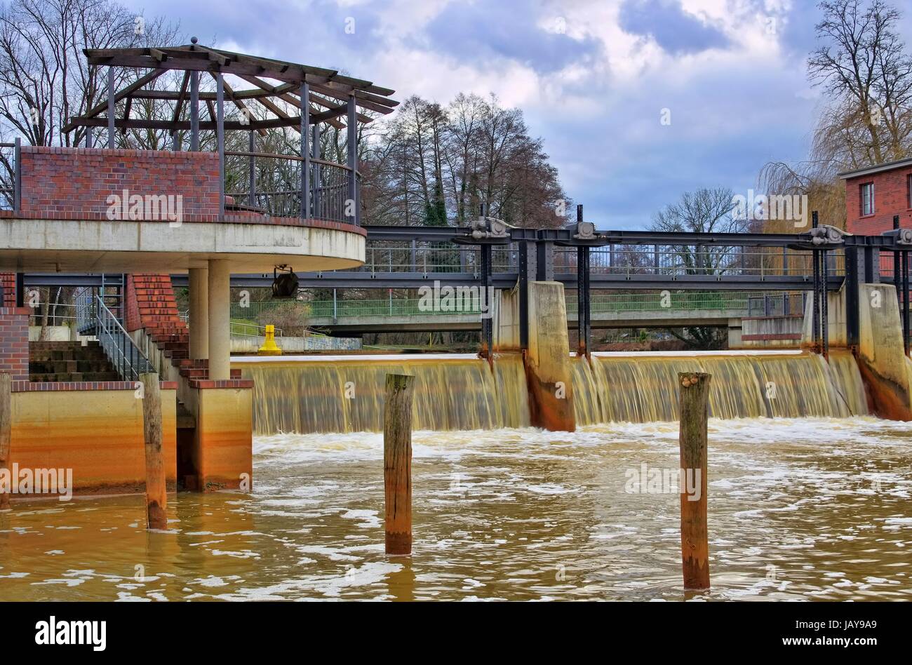 Spremberg Wehr Spremberg Weir 01 Stock Photo Alamy