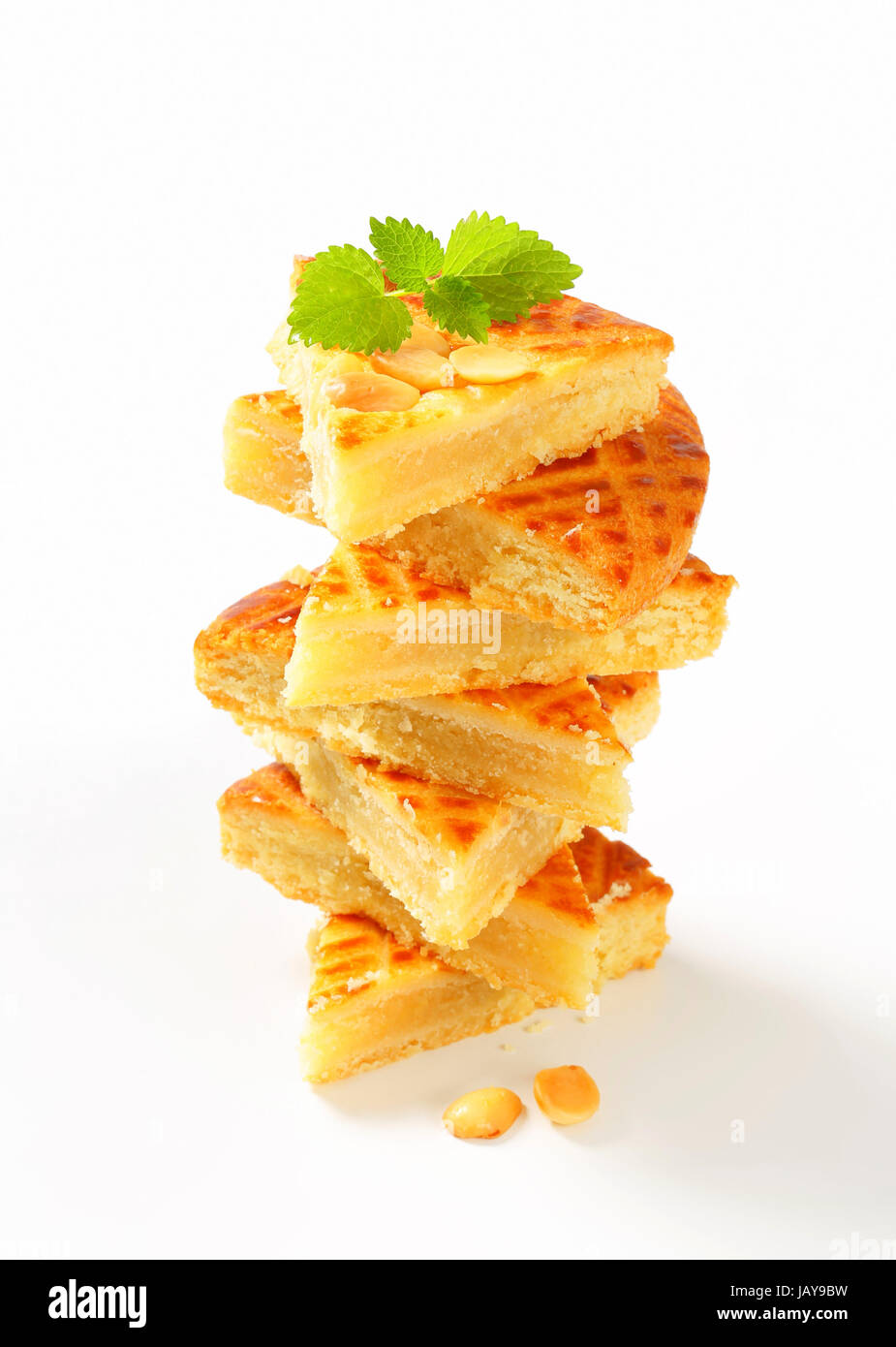 Dutch Almond Butter Cake (Boterkoek Stock Photo Alamy