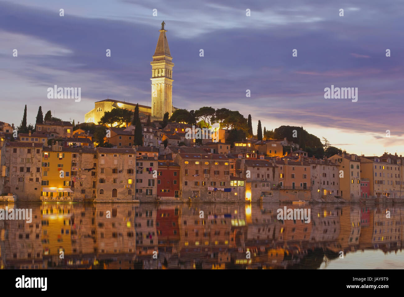 Aerial panorama old town rovinj hi-res stock photography and images - Alamy
