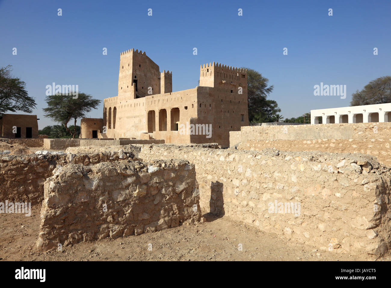 The historic Barzan Tower in Doha, Qatar, Middle East Stock Photo