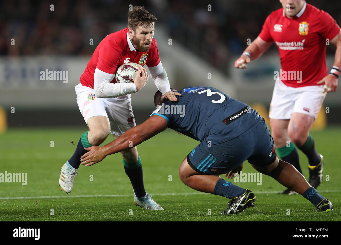 British & Irish Lions Elliot Daly during the tour match at Eden Park, Auckland. PRESS ASSOCIATION Photo. Picture date: Wednesday June 7, 2017 Stock Photo