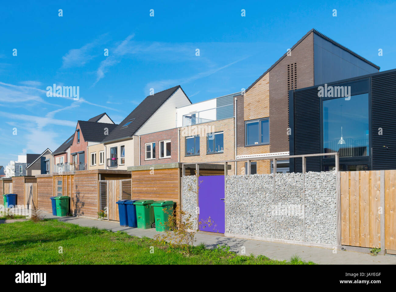 modern new residential houses in almere, netherlands Stock Photo Alamy