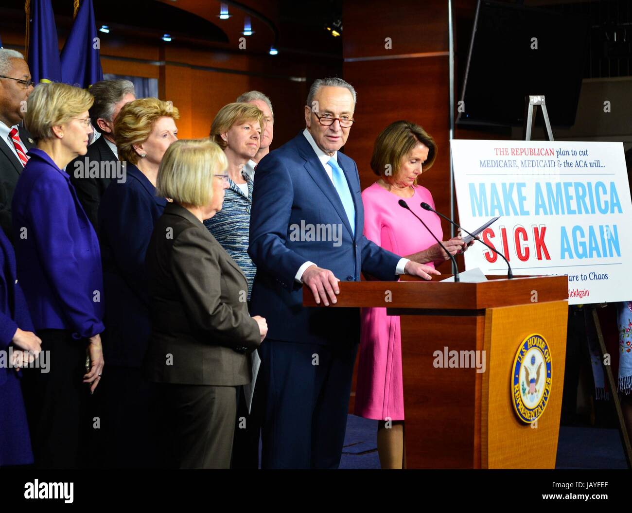 U.S. Senate Minority Leader Chuck Schumer joins Democrats from the ...
