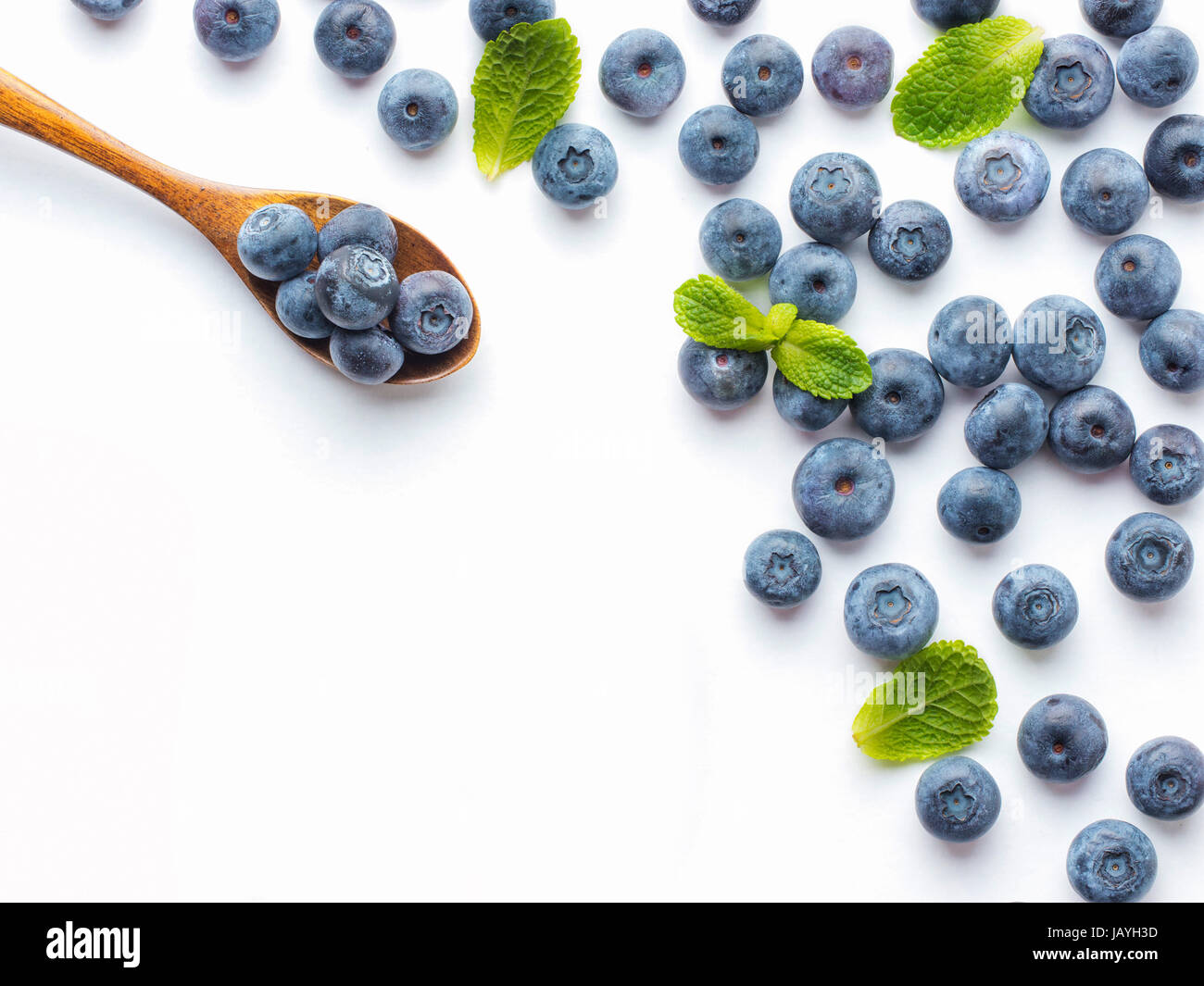 Blueberries isolated on white background Stock Photo