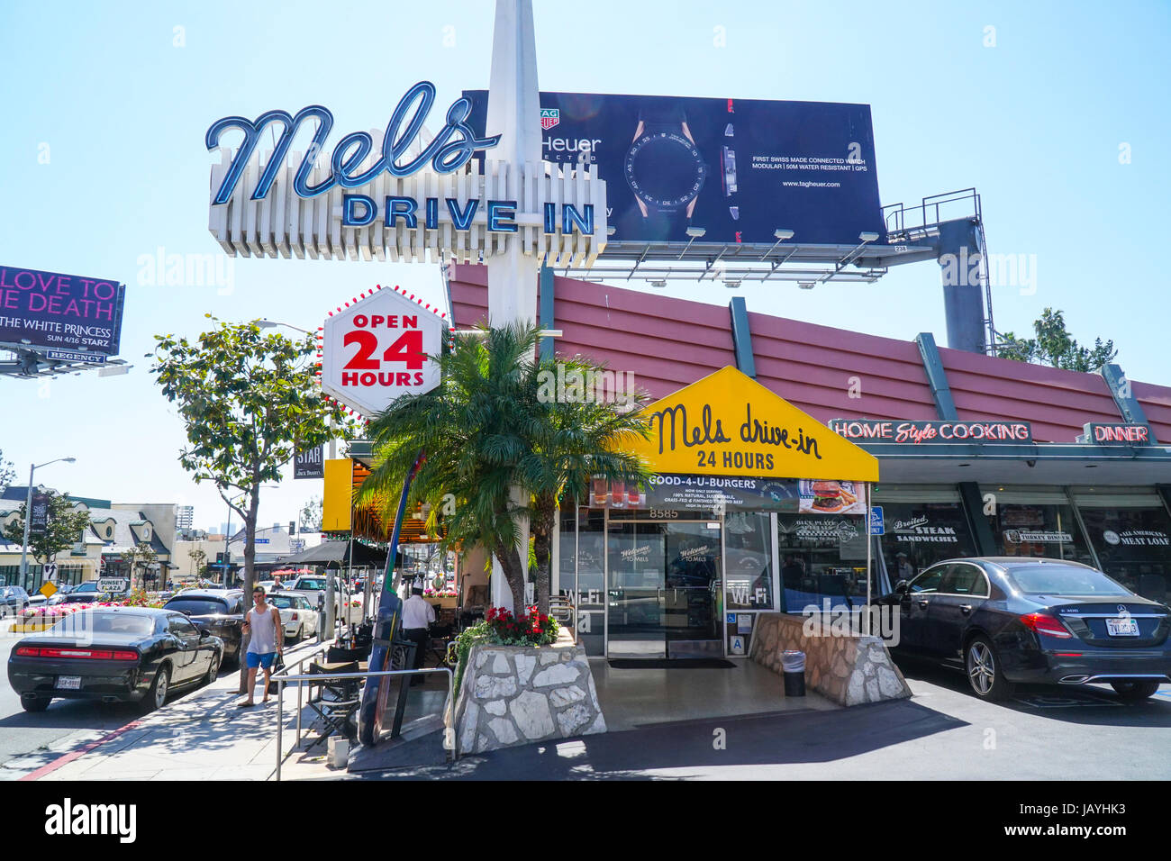 Famous Mels Diner At Sunset Blvd In Los Angeles Los Angeles California Stock Photo Alamy