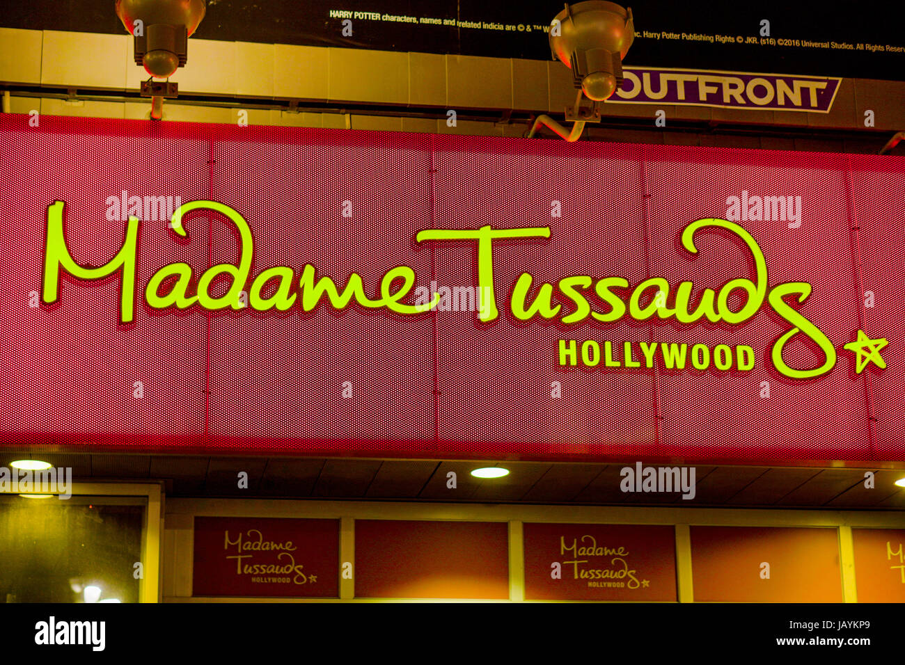 Madame Tussauds at Hollywood Boulevard in Los Angeles - LOS ANGELES - CALIFORNIA Stock Photo