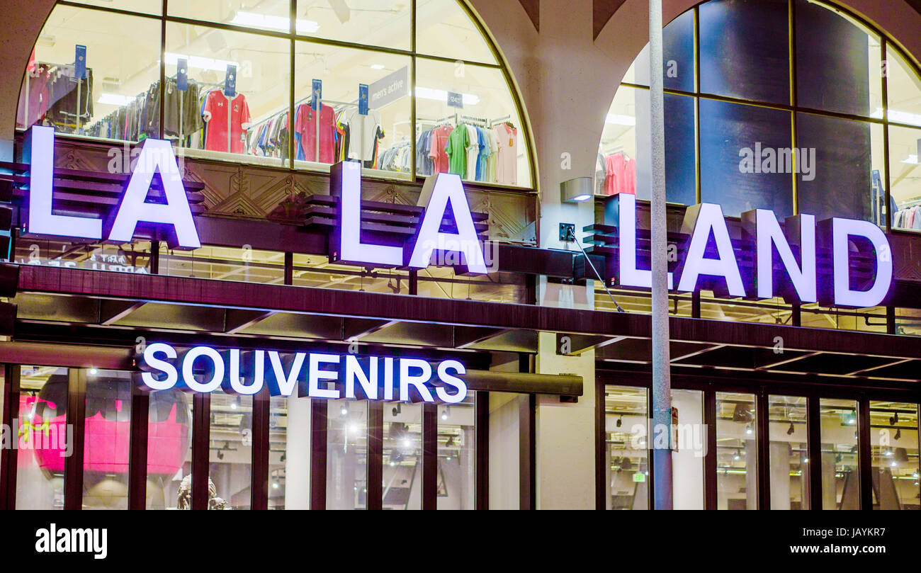 La La Land souvenirs in Hollywood LOS ANGELES CALIFORNIA Stock