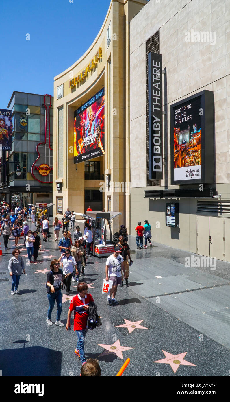 The Hollywood Walk of Fame at Dolby Theater LOS ANGELES CALIFORNIA