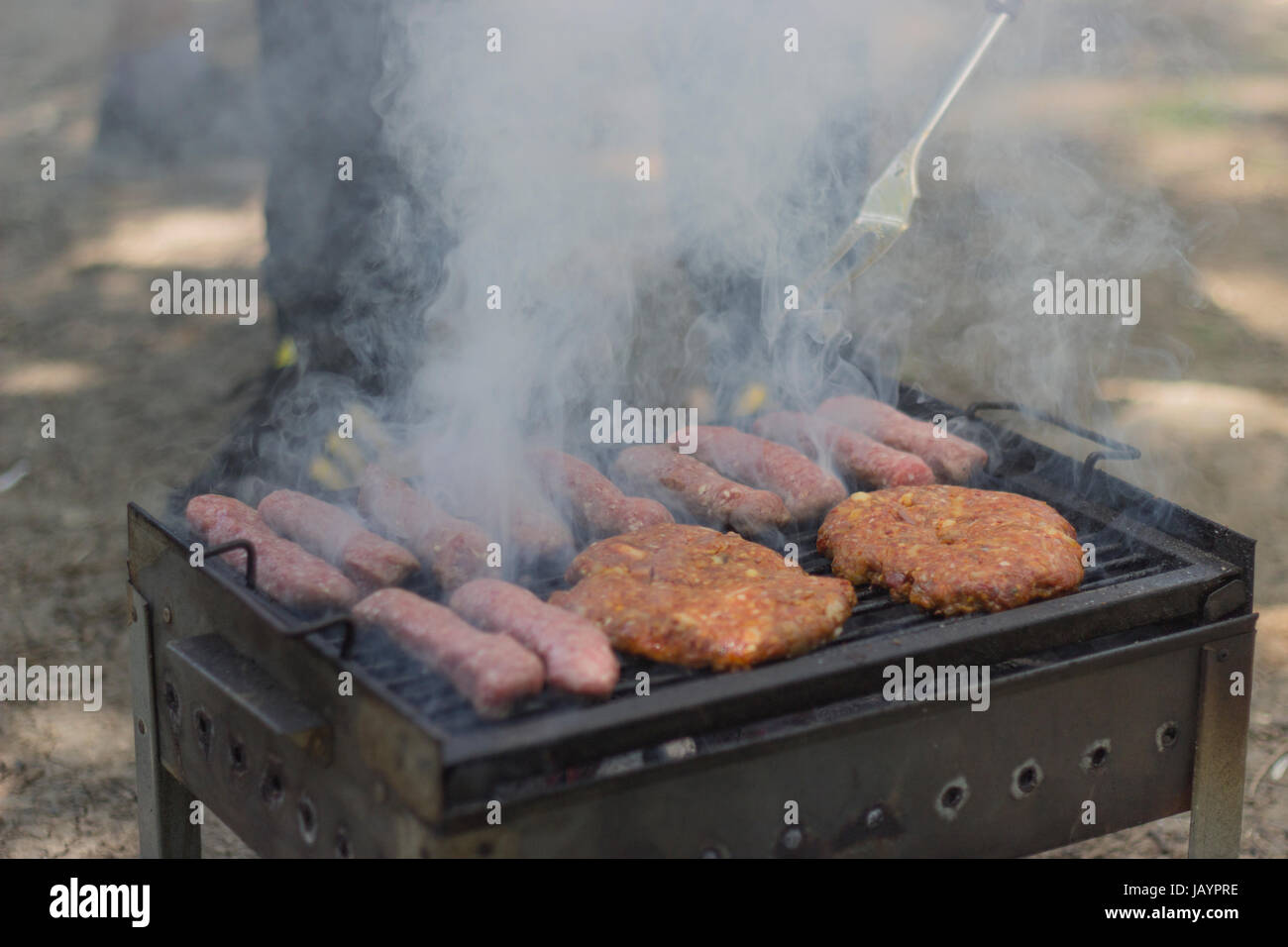 Stock Photography - Meat On A Grill Stock Photo