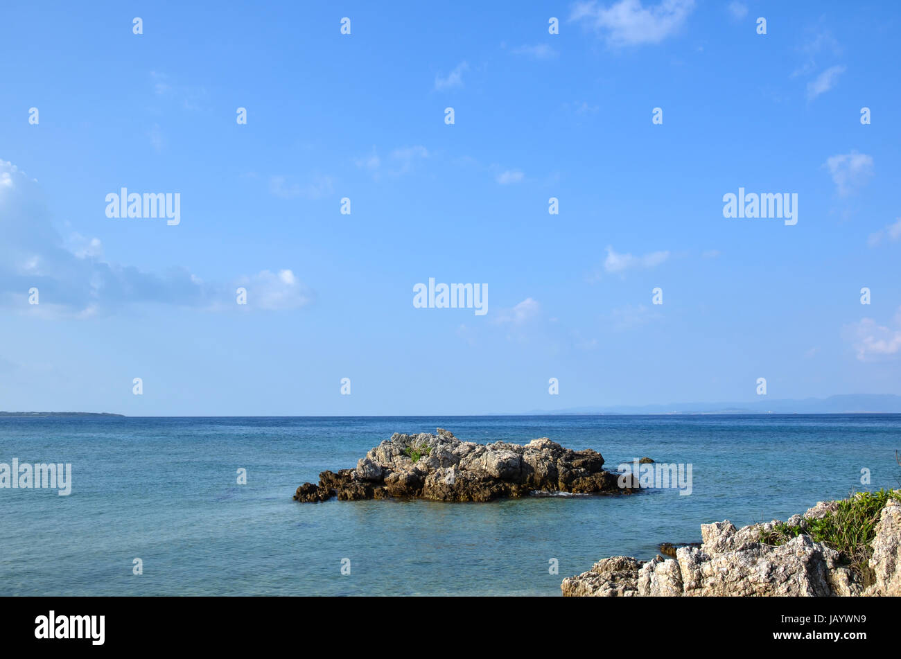 Japanese Seaside Rocks Rocks at the tropical coast of the japanese island Ishigaki Stock Photo ...