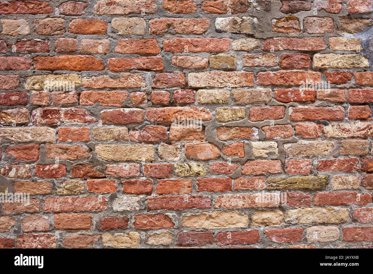 Beautiful old red brick wall texture background Stock Photo - Alamy