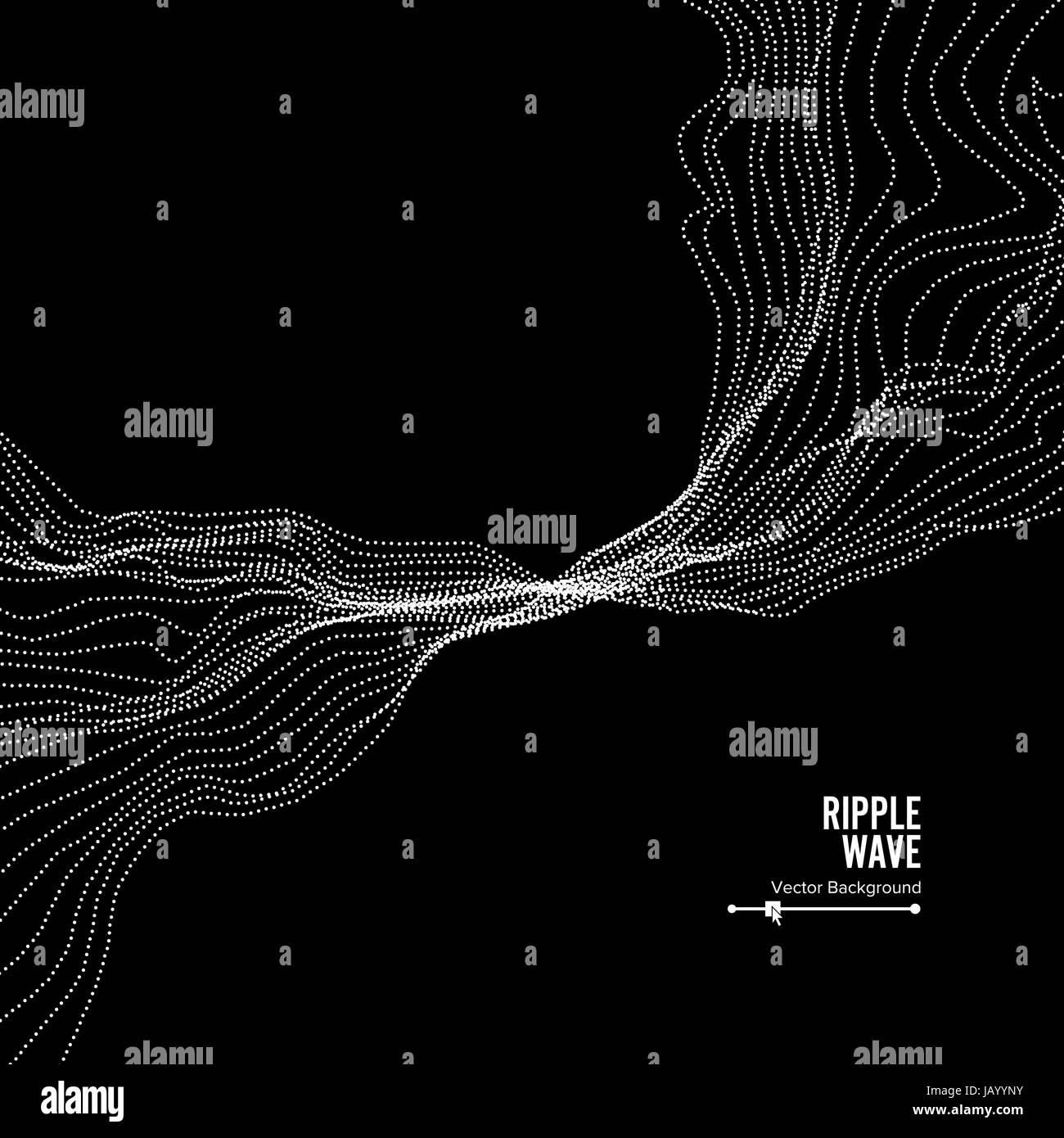 Wave Background. Ripple Grid. Vector Illustration. Water Or Smoke ...