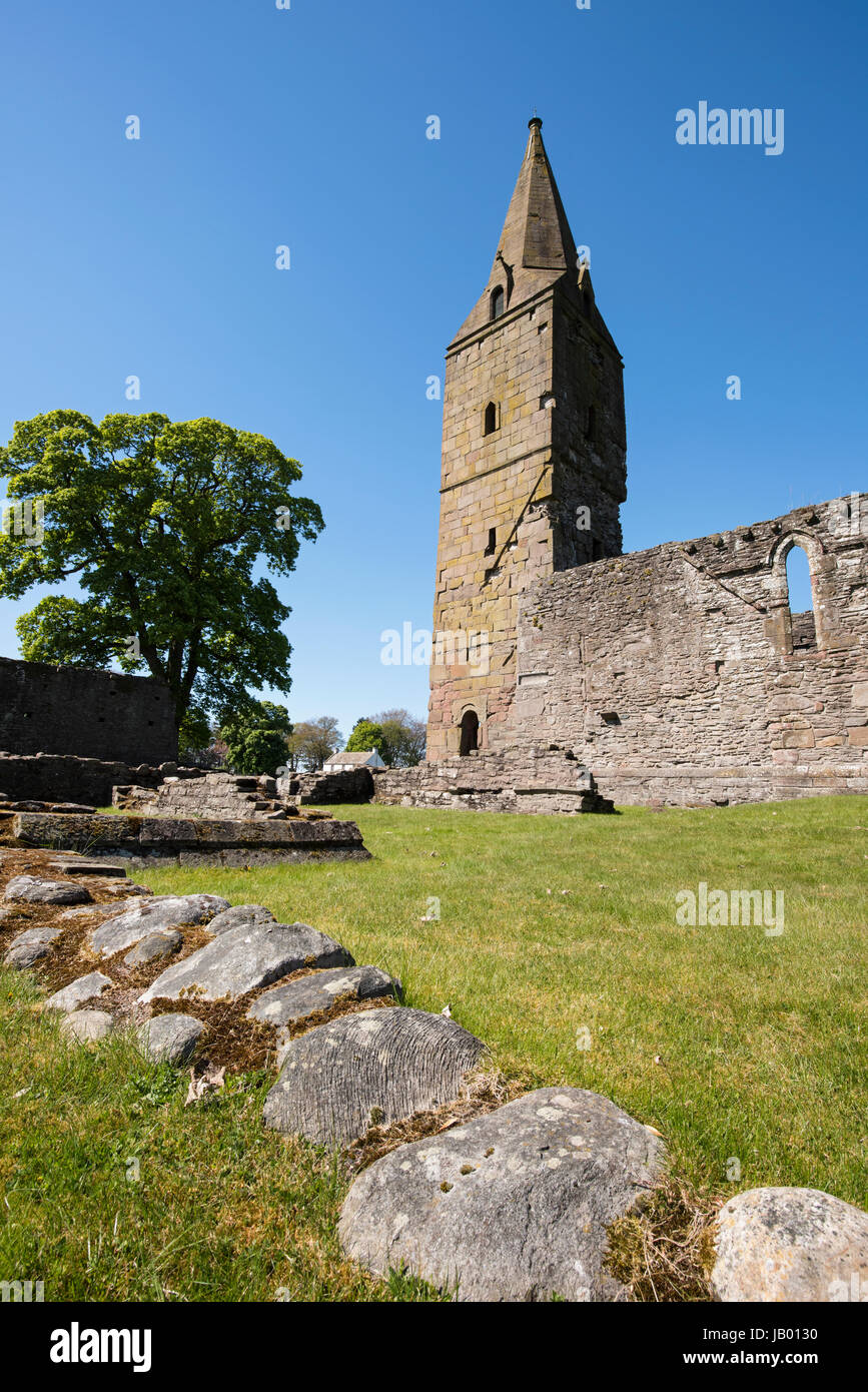 Restenneth Abbey near Forfar, Angus, Scotland. It is believed to have been founded by Nechtan, king of the Picts about AD 715. Stock Photo