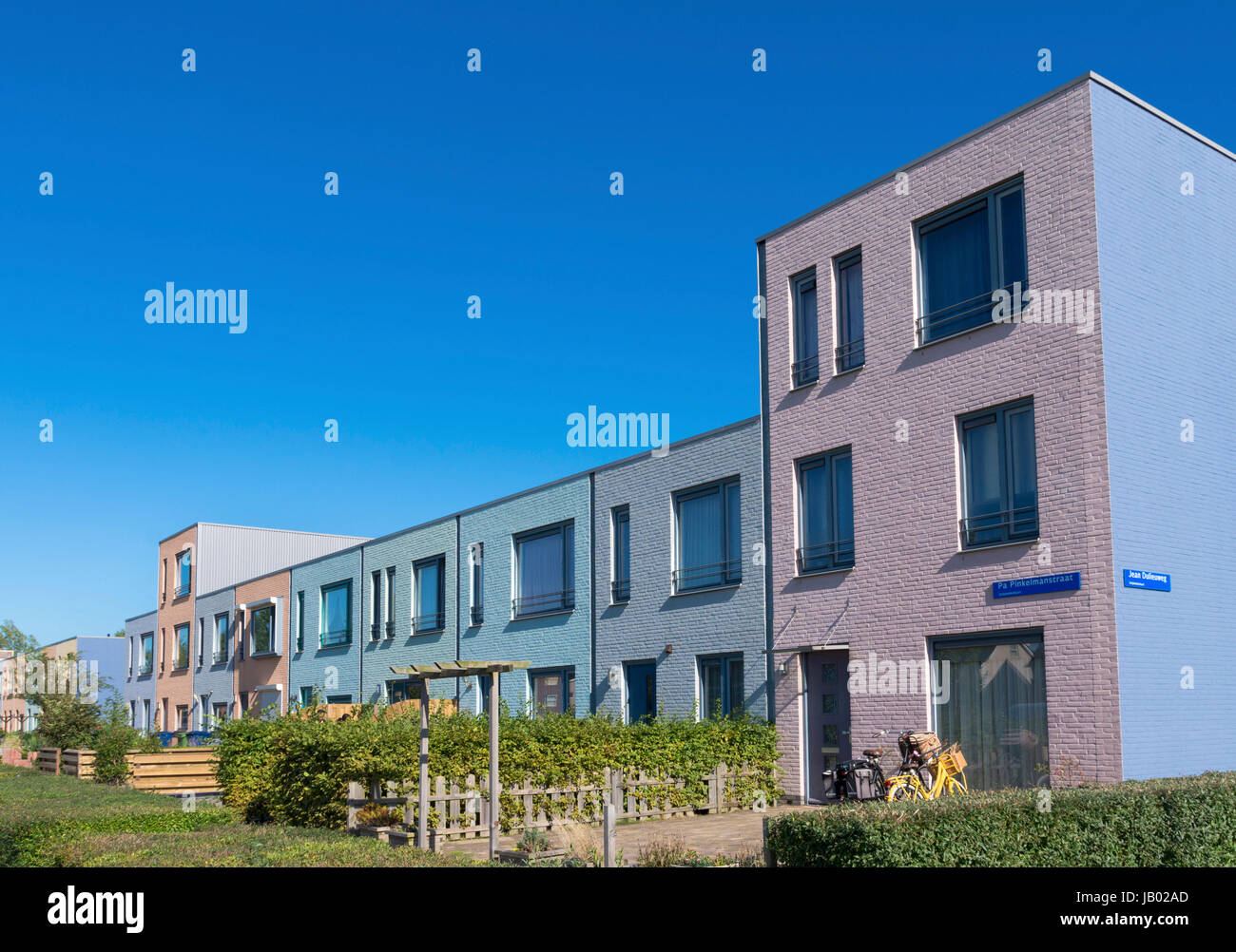 modern colorful houses in almere, netherlands Stock Photo Alamy