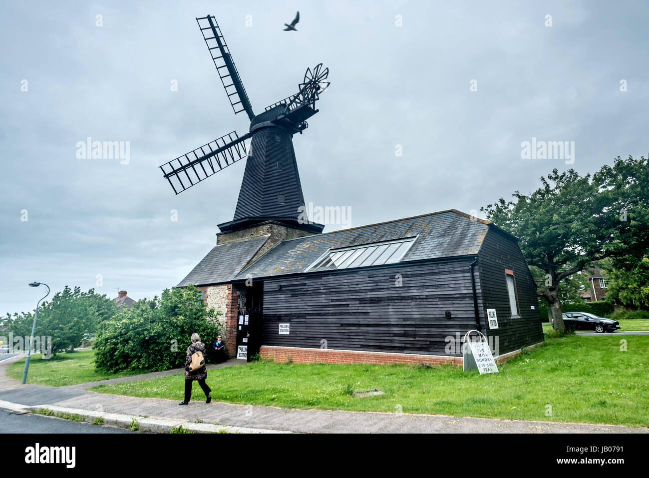 Brighton, UK. 08th June, 2017. Polling stations in Brighton and Hove:   West Blatchington Mill, in the Hove constituency Credit: Andrew Hasson/Alamy Live News Stock Photo