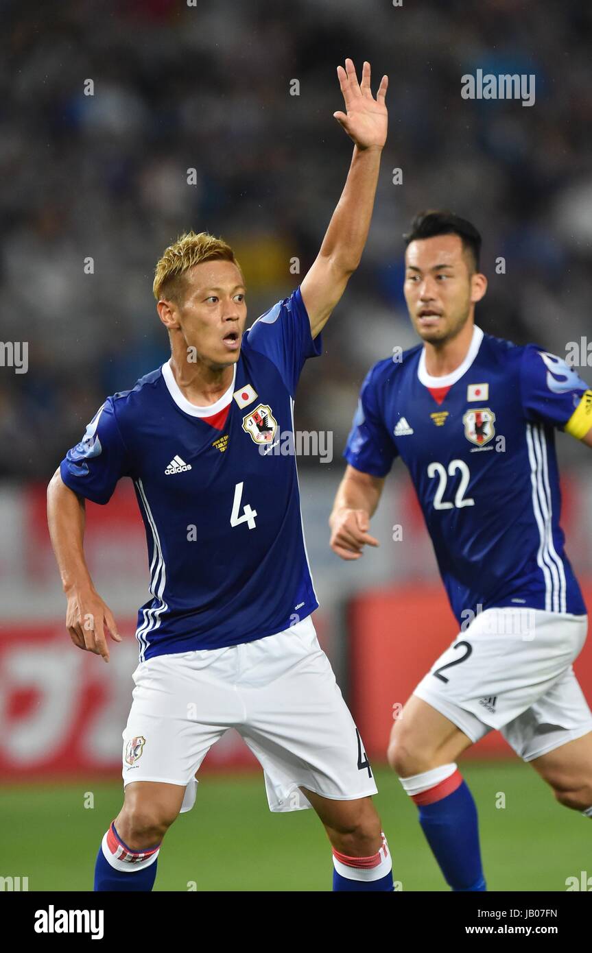 Tokyo Japan 7th June 17 L R Keisuke Honda Maya Yoshida Jpn Football Soccer Kirin Challenge Cup