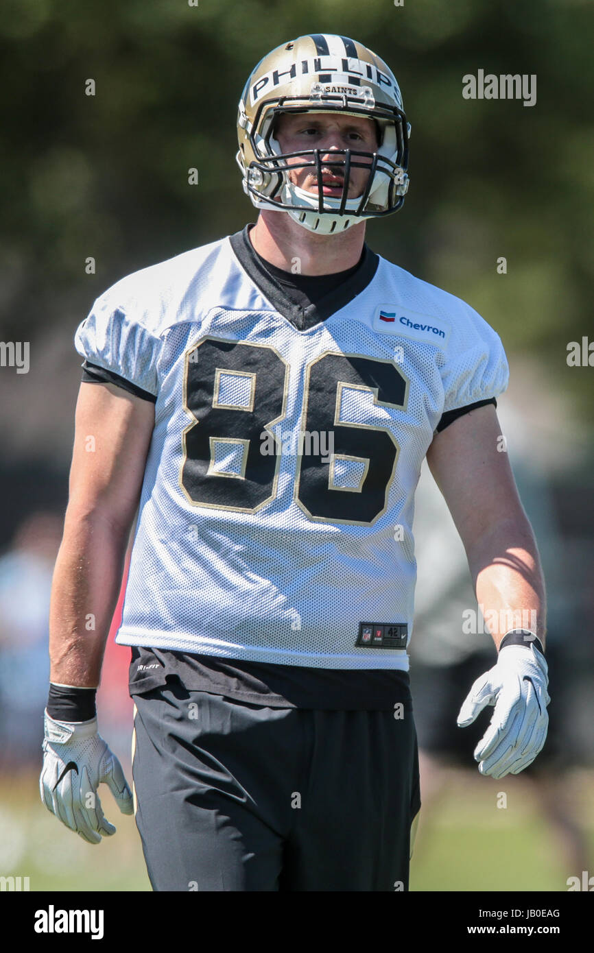 Metairie, Los Angeles, USA. 8th Jun, 2017. New Orleans Saints tight end