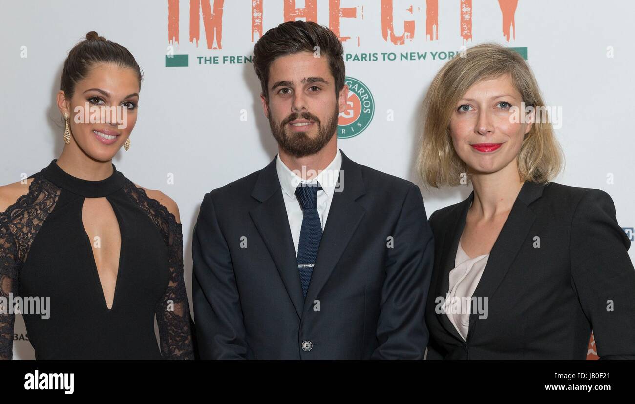 New York Ny Usa 8th June 2017 Iris Mittenaere Lucas Dubourg Anne Claire Legendre At Arrivals For Reception For Roland Garros In The City The French Open From Paris To Nyc The Consulate Of [ 828 x 1300 Pixel ]