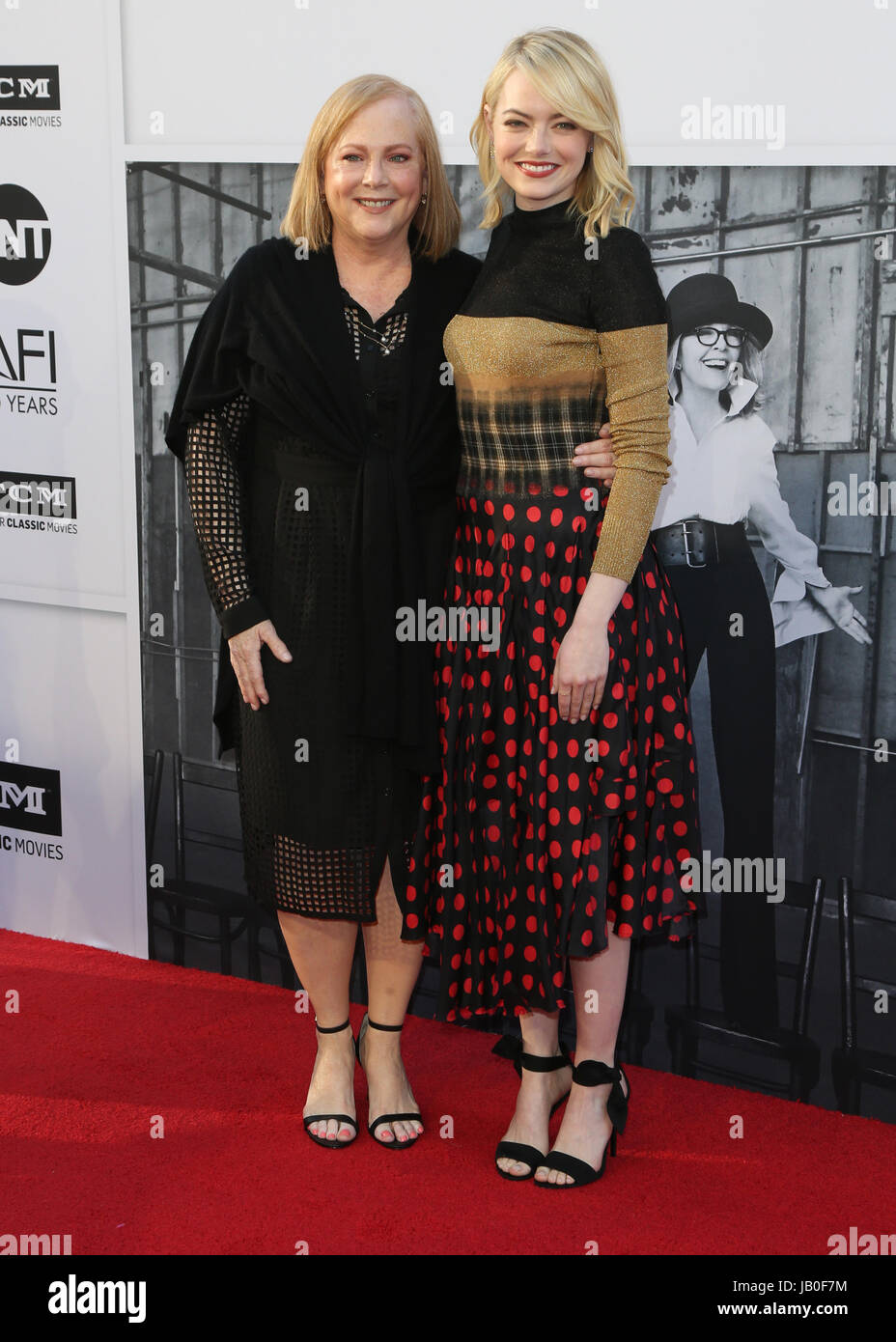 Hollywood, Ca., USA. 8th June, 2017. Krista Stone and Emma Stone at the