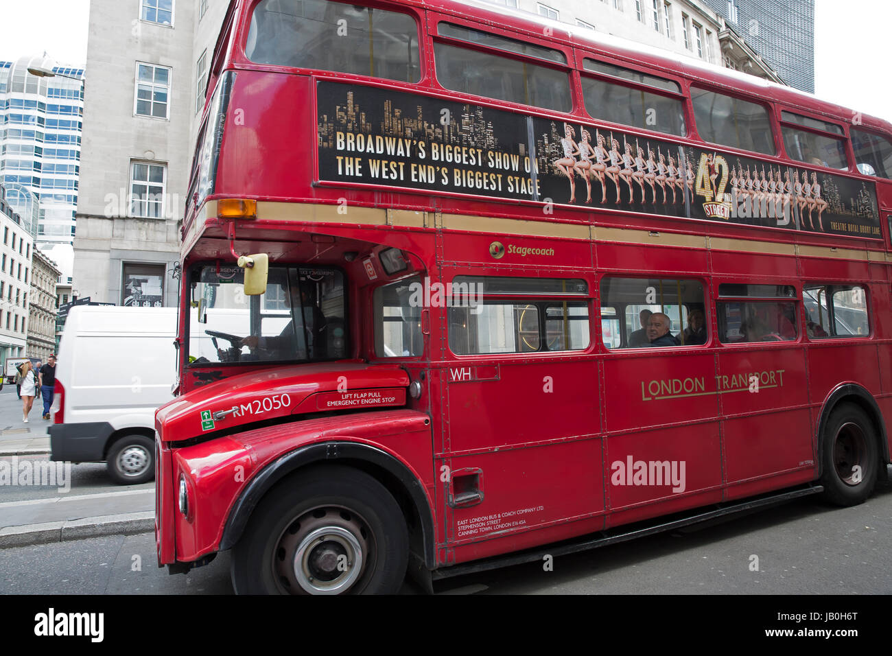 Traditional Red London Bus Stock Photo