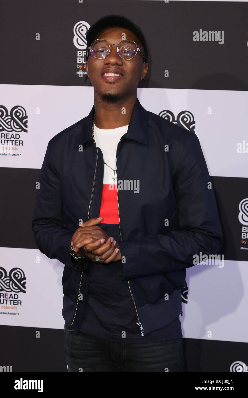 Berlin, Germany, 08th JUN, 2017. MikeQ (Michael Cox) attending the 'Bread & Butter by Zalando' collection preview held at Holzmarktstrasse 25, Berlin,Germany, 08.06.2017. Credit: Christopher Tamcke/Alamy Live News Stock Photo