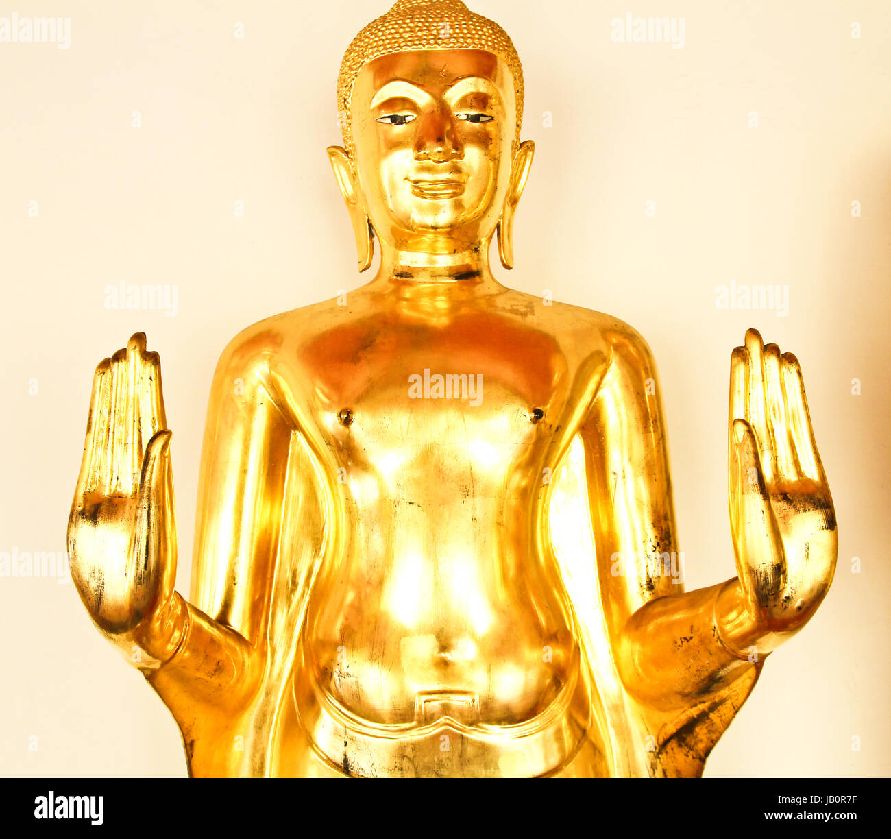 Golden Buddha image in wat pho temple ,Bangkok ,Thailand Stock Photo ...