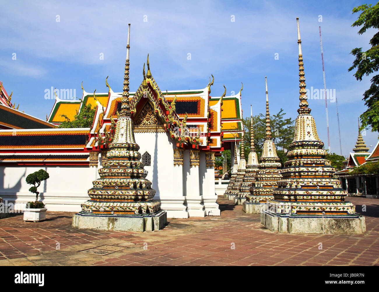 Pagoda in Wat Pho Temple ,Bangkok Thailand Stock Photo - Alamy