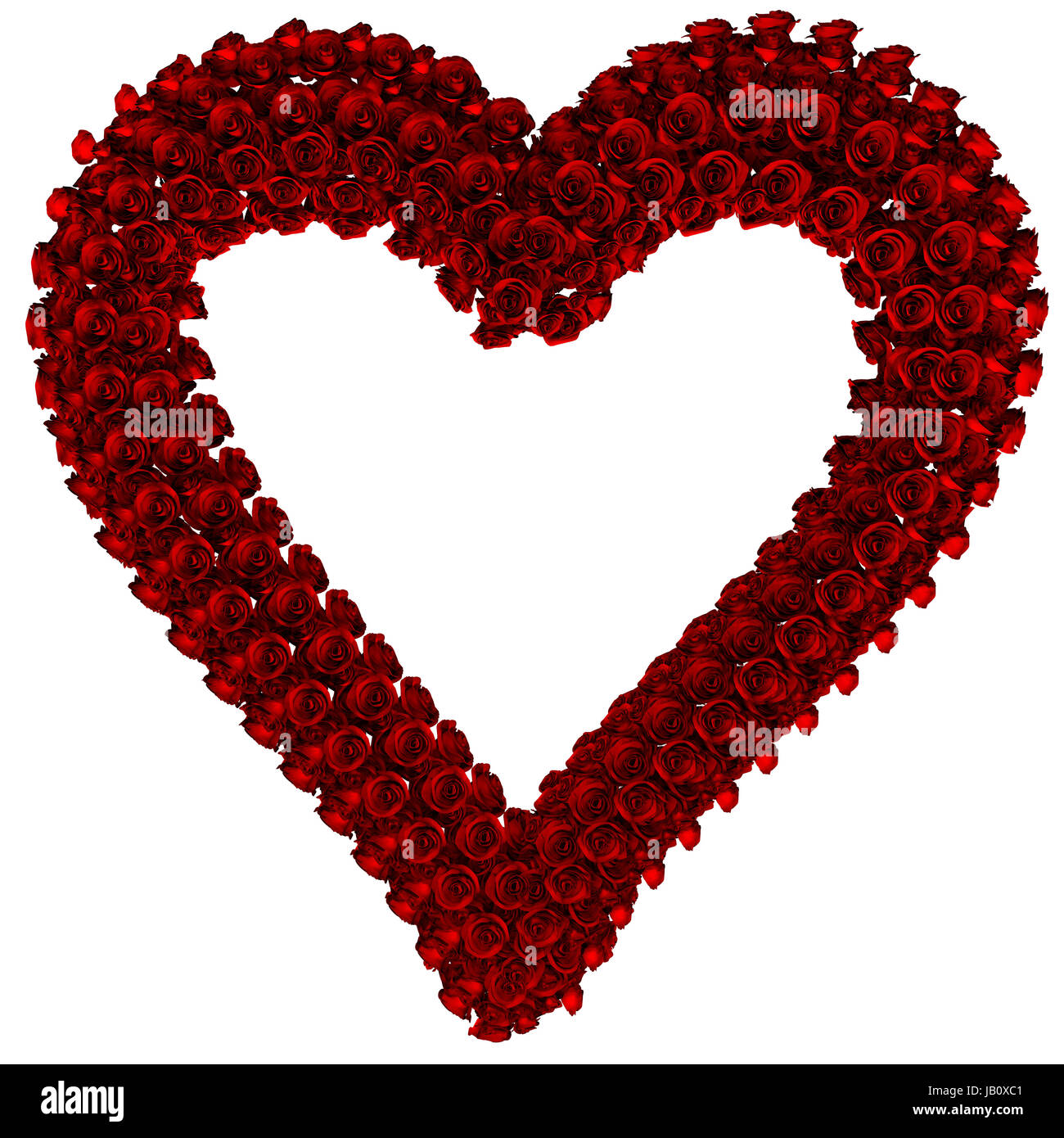 Red Roses Heart Frame frame made with red roses heart with clipping path Stock Photo - Alamy