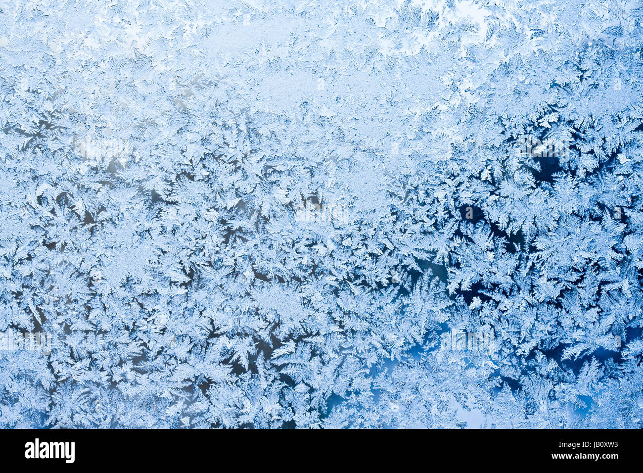 Beautiful pattern of frost on winter window Stock Photo - Alamy
