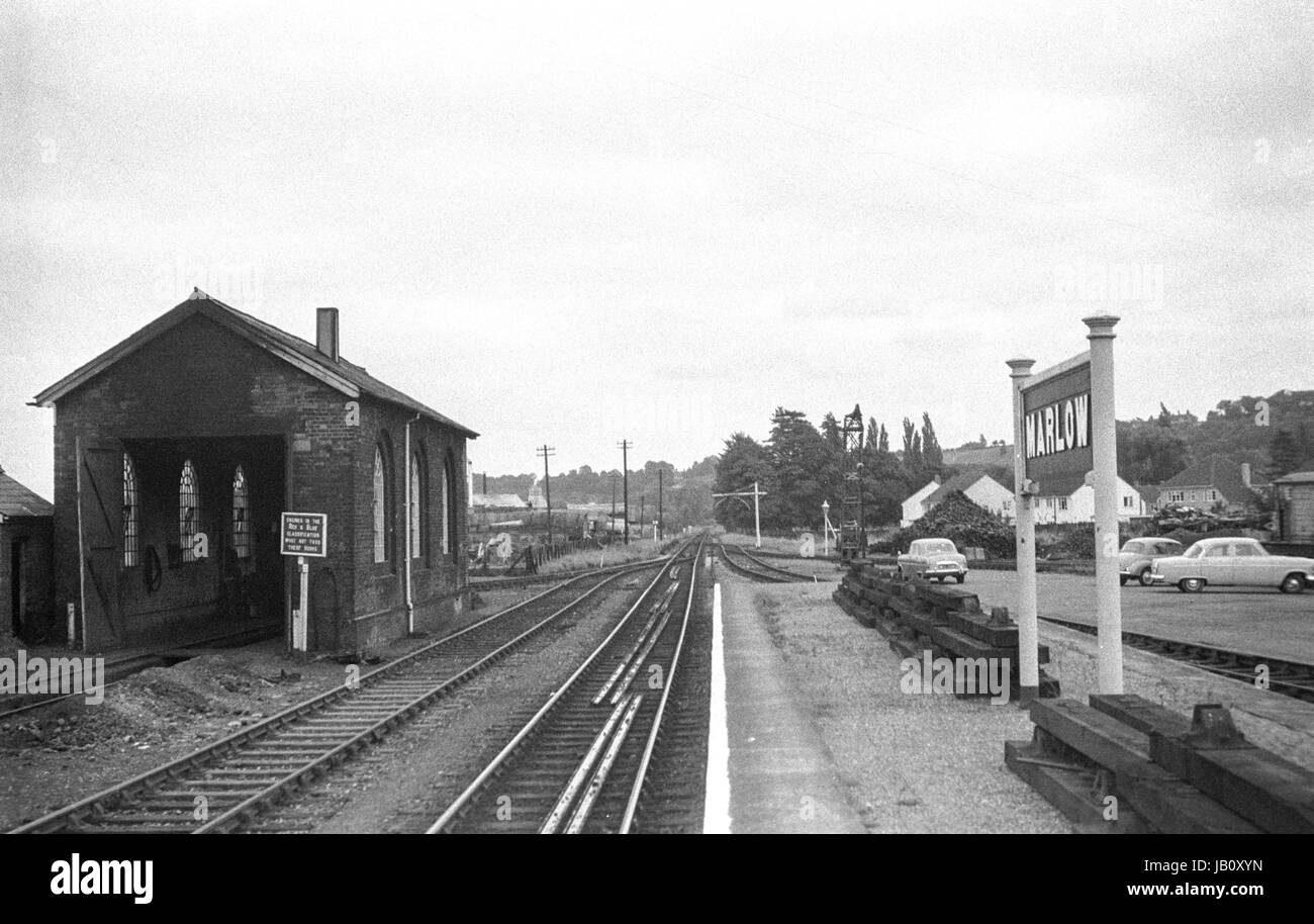 Marlow Railway Station in the 1960s 2 Stock Photo Alamy