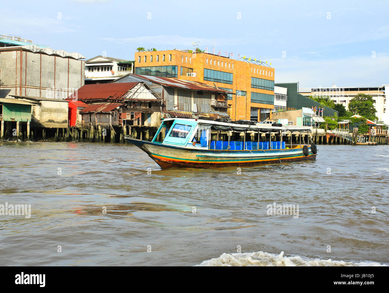 Boat on Chao Phraya river ,Bangkok,Thailand Stock Photo - Alamy