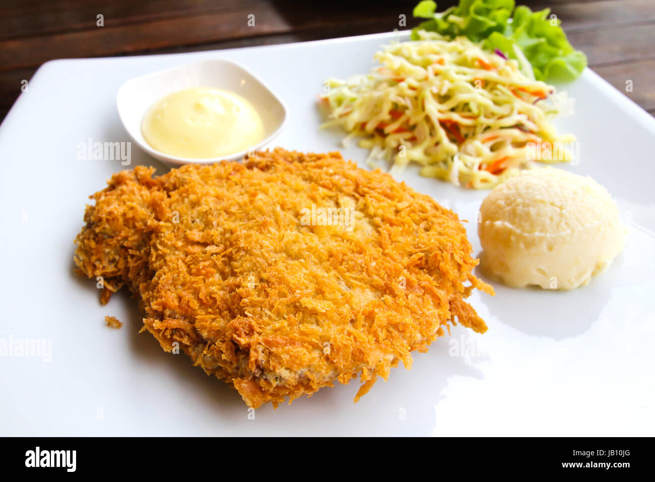 Pork chop and vegetables Stock Photo - Alamy