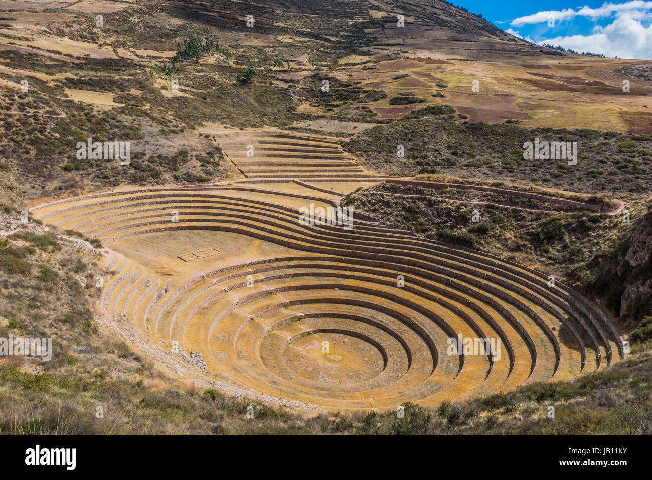 Moray, Incas ruins in the peruvian Andes at Cuzco Peru Stock Photo - Alamy