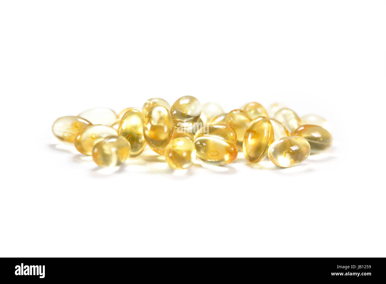 Capsules (pills) isolated on white with soft shadow Stock Photo