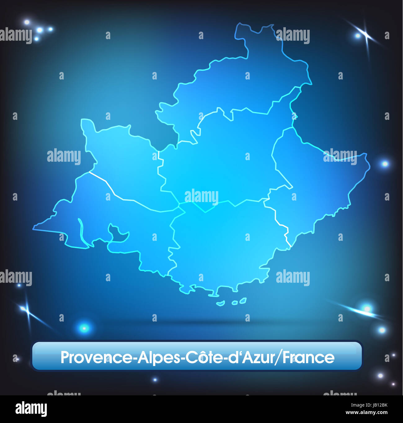 Cote dazur karte hi-res stock photography and images - Alamy