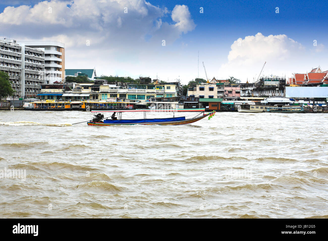Boat on Chao Phraya river ,Bangkok,Thailand Stock Photo - Alamy