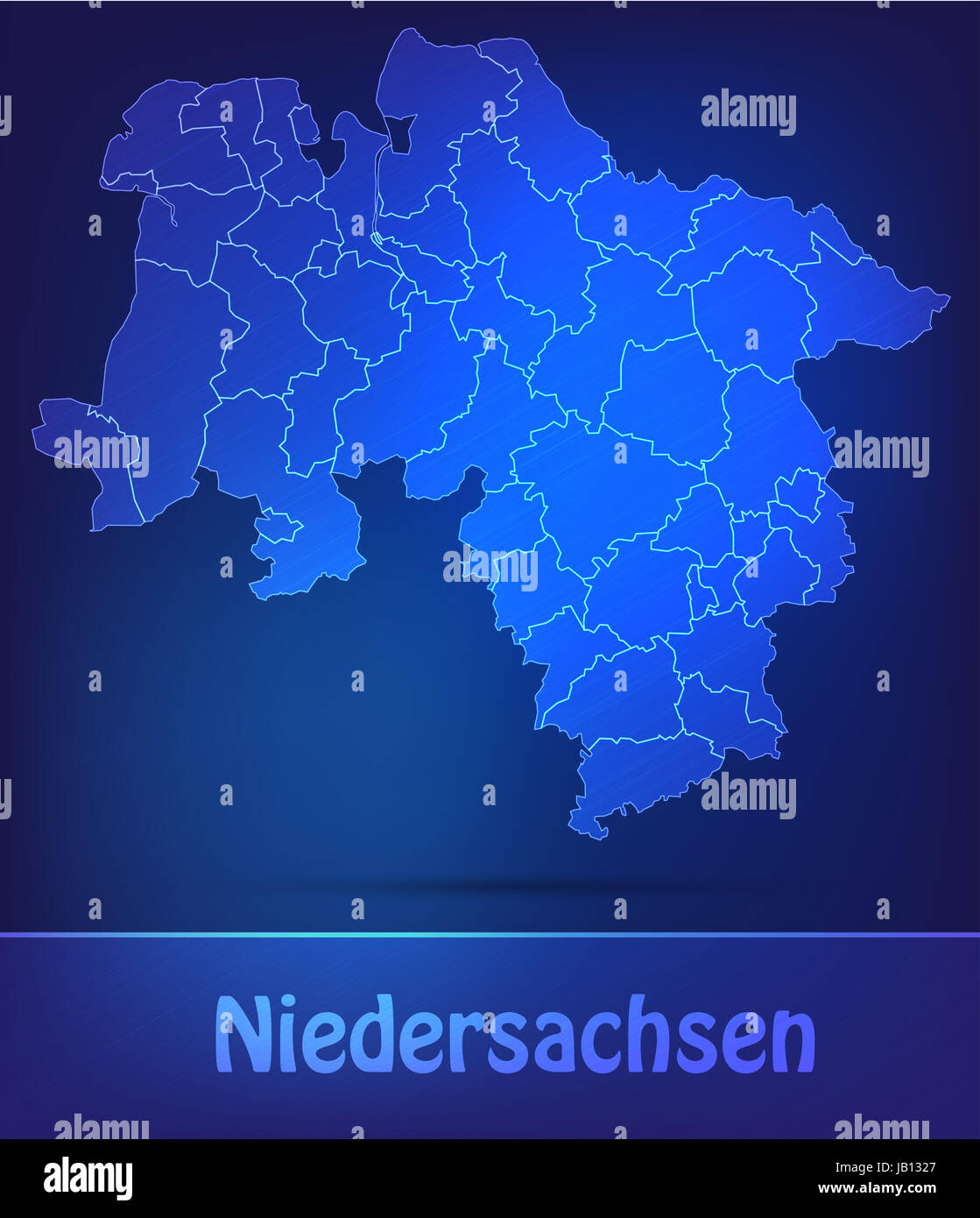 Niedersachsenkarte hi-res stock photography and images - Alamy