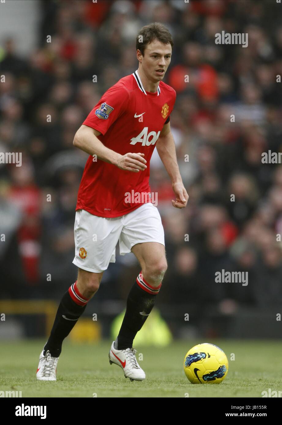 JONNY EVANS MANCHESTER UNITED FC MANCHESTER UNITED FC OLD TRAFFORD ...