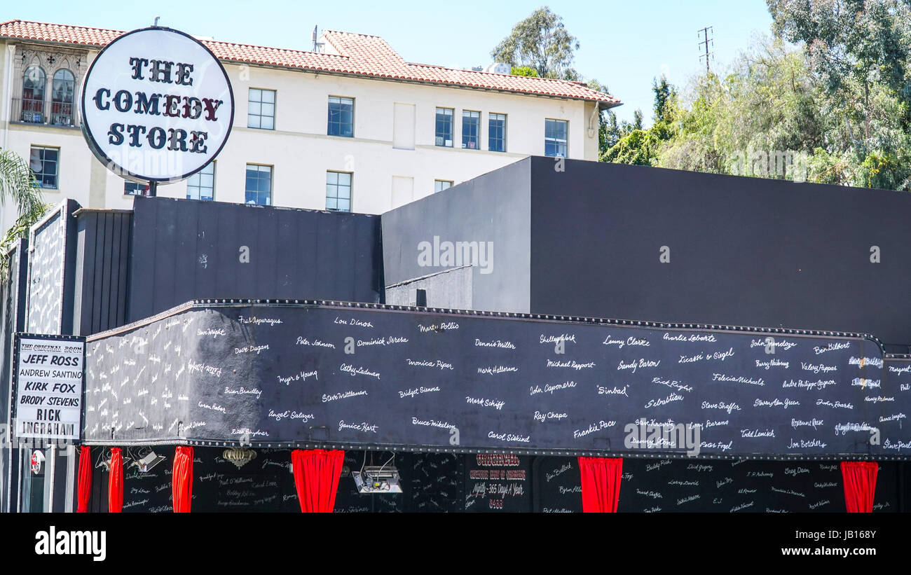 Comedy Store on Sunset strip - famous venue for comedians - LOS ANGELES - CALIFORNIA Stock Photo