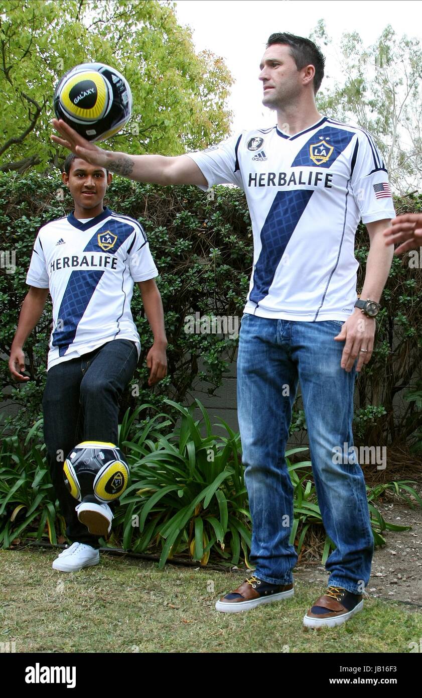 ROBBIE KEANE & CHILDREN LA GALAXY TORRANCE LOS ANGELES CALIFORNIA USA